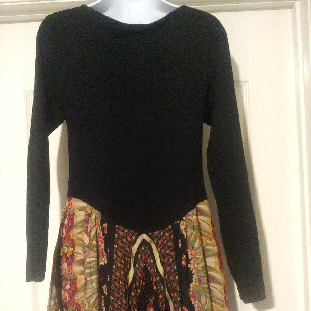 Karen Alexander Vintage L-Sleeve Drop Waist Cottage Core Floral Maxi Dress 14 - Picture 7 of 9